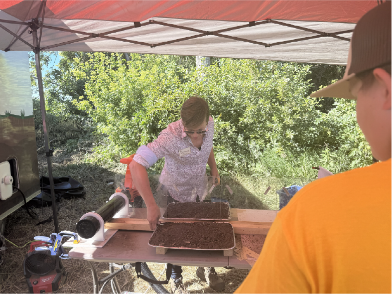 Cattleman Tour - looking at soil